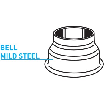 Truck Exhaust Tilt Cab Connector, Mild Steel - Bell Only